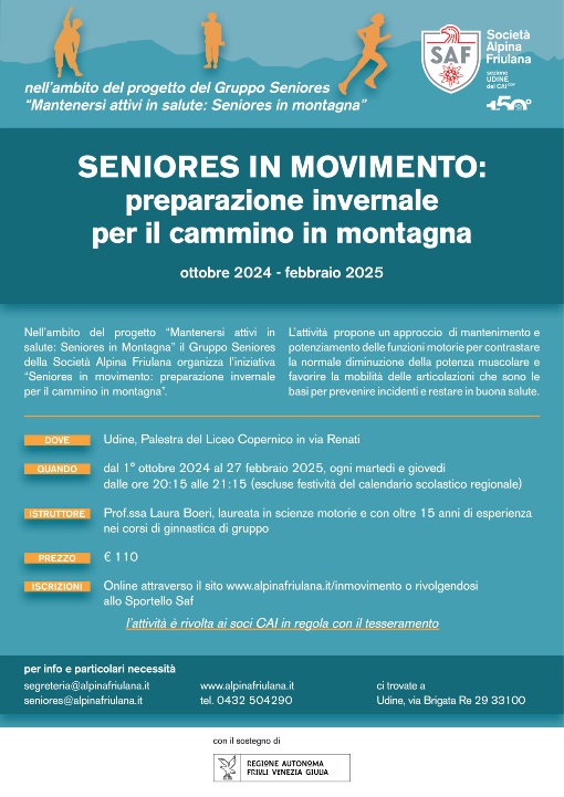 Seniores in movimento: preparazione invernale per il cammino in montagna