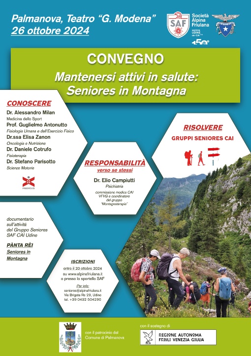 CONVEGNO - Mantenersi attivi in salute: Seniores in Montagna