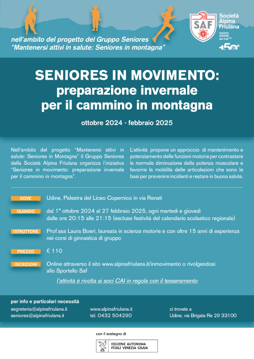 Seniores in movimento: preparazione invernale per il cammino in montagna