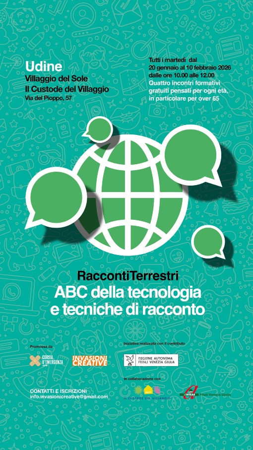 ABC della tecnologia e tecniche di racconto al Villaggio del Sole (Udine)