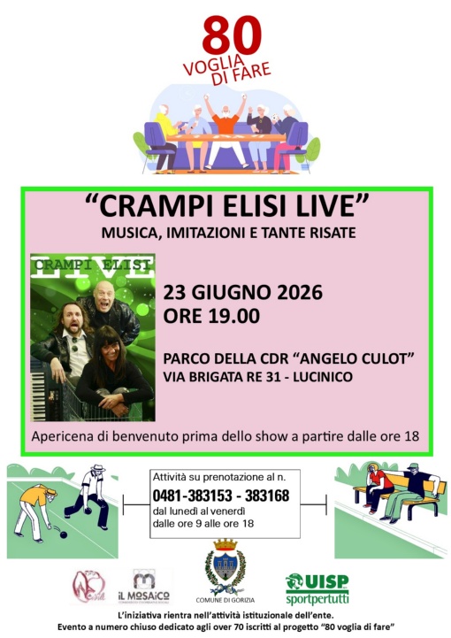 CRAMPI ELISI LIVE   musica imitazioni e tante risate
