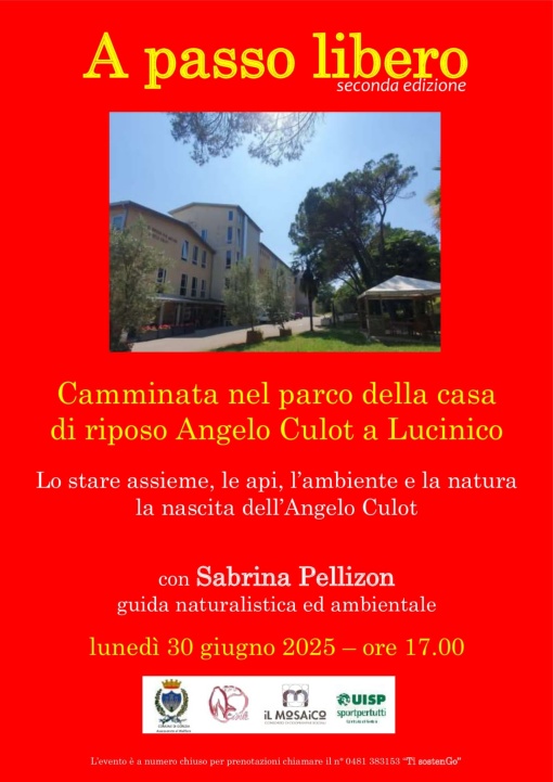 Camminata naturalistica nel parco della Casa di Riposo A. Culot