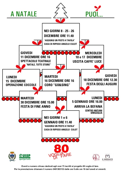 A NATALE PUOI LOCANDINA PER GLI EVENTI DELLE FESTIVITA'