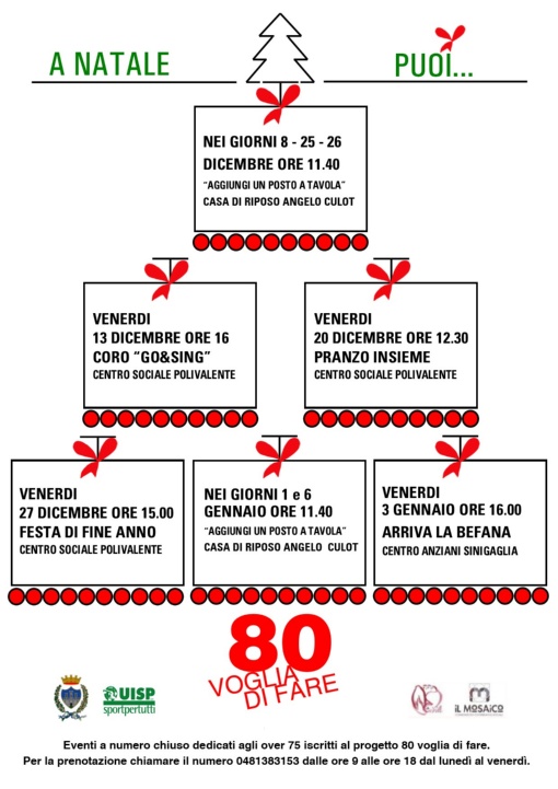 A NATALE PUOI Attività natalizie organizzate presso il Centro Polivalente