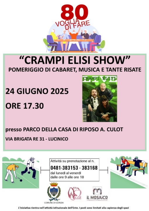 CRAMPI ELISI SHOW pomeriggio di cabaret musica e tante risate