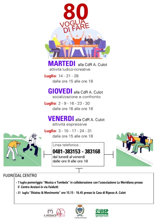 Calendario attività Luglio 2026