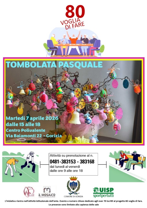 TOMBOLATA DI PASQUA AL CENTRO POLIVALENTE