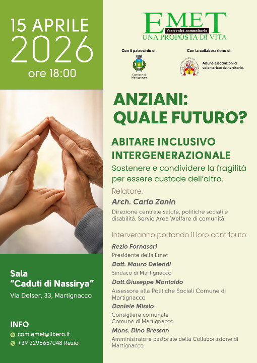 Abitare inclusivo intergenerazionale - Martignacco 15/04/2026