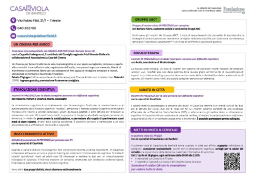 Calendario Casa Viola Giugno 2026