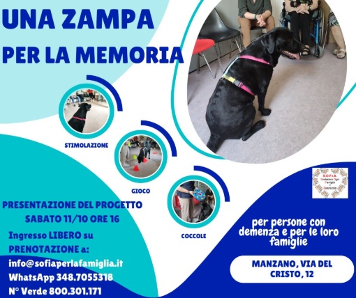 Presentazione progetto Pet Therapy per demenza