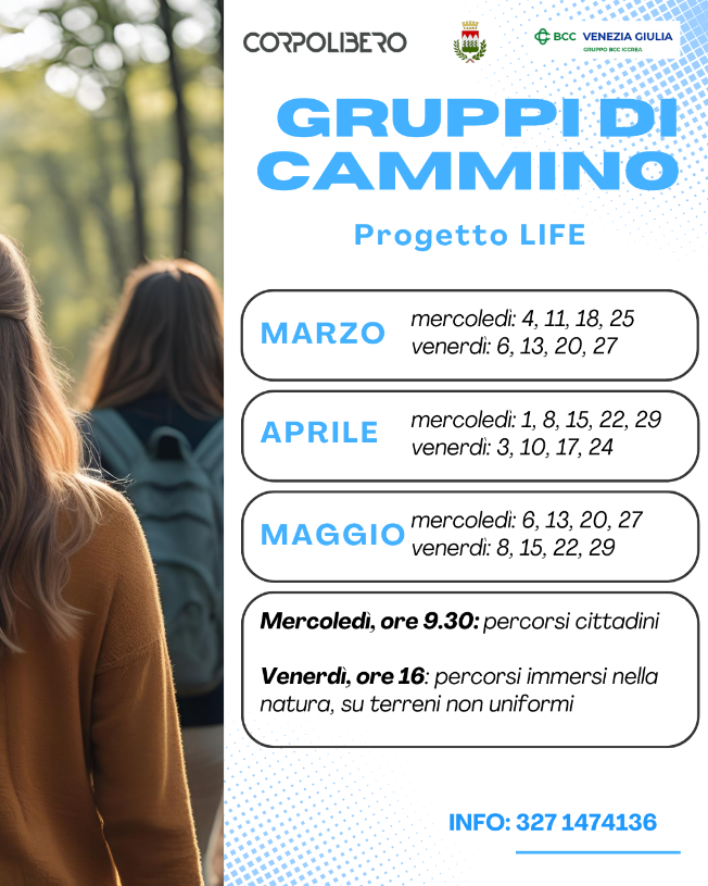 Locandina Gruppi di cammino LIFE