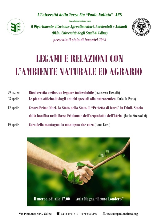 LEGAMI E RELAZIONI CON L'AMBIENTE NATURALE ED AGRARIO