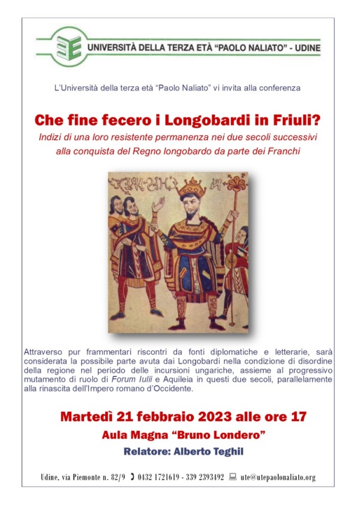 CHE FINE FECERO I LONGOBARDI IN FRIULI?