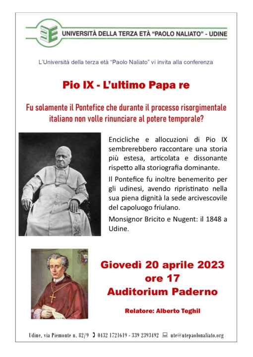 PIO IX - L'ULTIMO PAPA RE