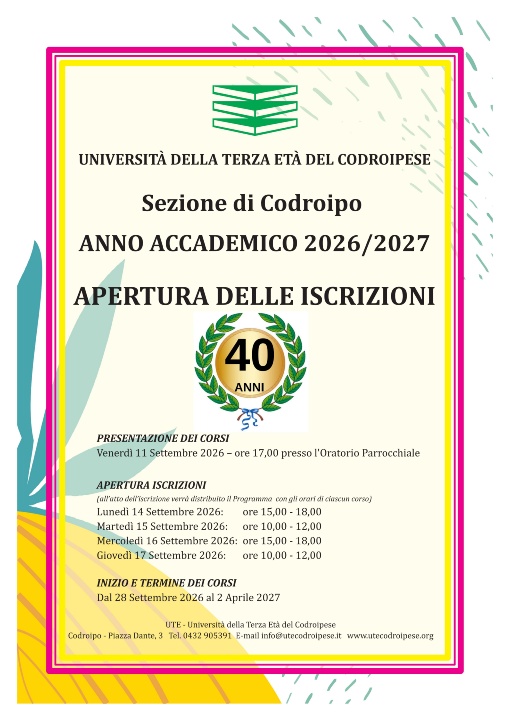 ANNO ACCADEMICO 2026/2027