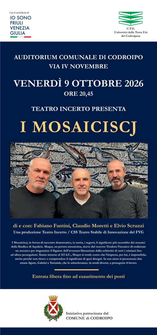 SERATA TEATRALE 09/10/2026 ORE 20.45