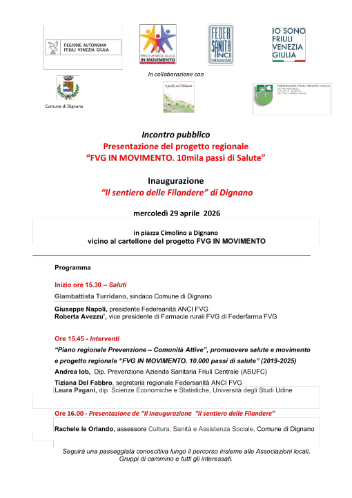 Inaugurazione de "Il sentiero delle Filandere" di Dignano