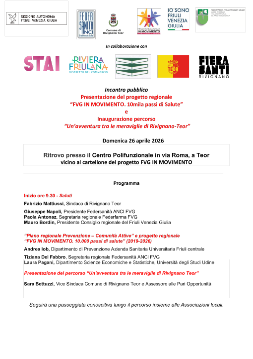 Inaugurazione del percorso "Un’avventura tra le meraviglie di Rivignano-Teor