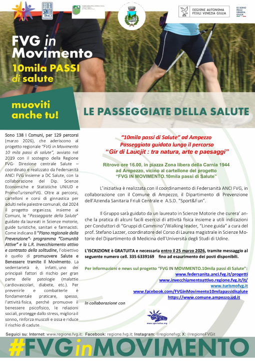 “10mila passi di Salute” ad Ampezzo