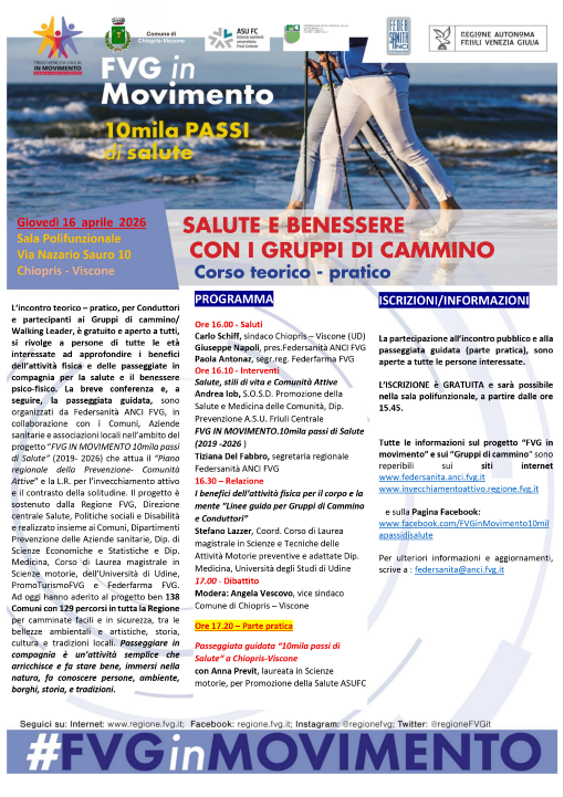 SALUTE E BENESSERE CON I GRUPPI DI CAMMINO